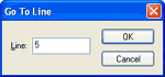 Text Hawk's Go To Line Dialog